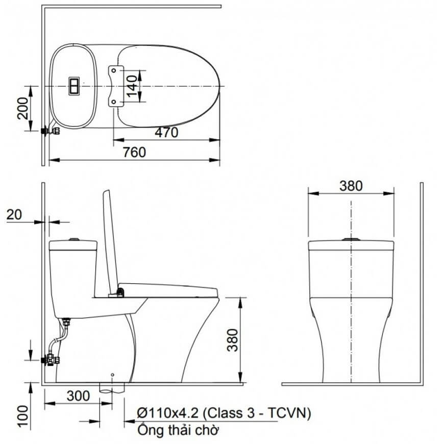 Kích thước bồn cầu như thế nào đạt tiêu chuẩn